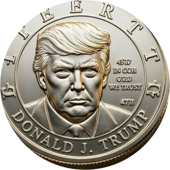 TRUMP COIN — commemorative silver coin, the legacy hardware exhibit